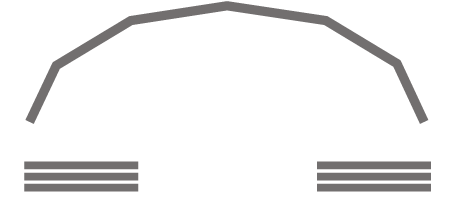cortina configuracion 2 lados curva
