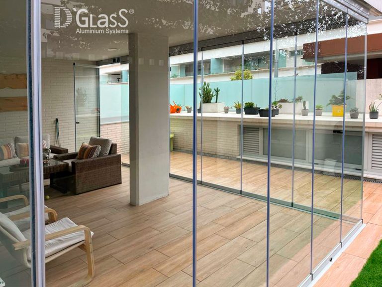 cortina cristal D'Glass en terraza