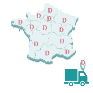 France Map DGlass