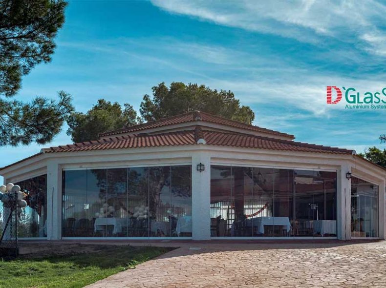 cortina de cristal horeca