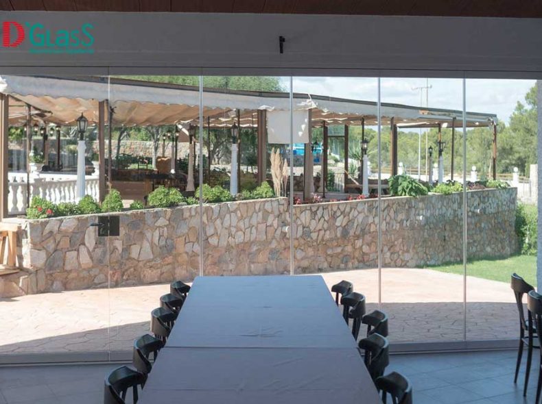 cortina de cristal horeca