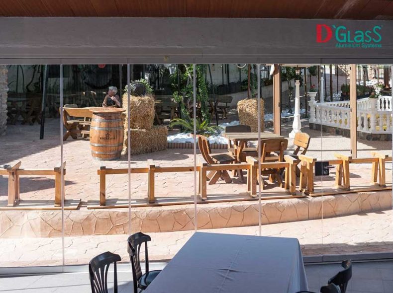 cortina de cristal horeca