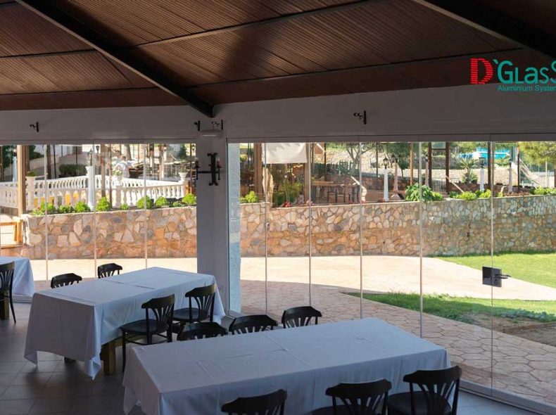 cortina de cristal horeca